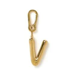 Alphabet Gold Key Ring