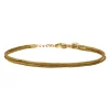 Alphabet String Bracelet - Coffee