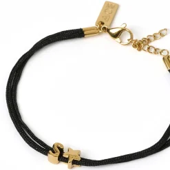 Alphabet String Bracelet - Black