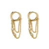 Amaretto Gold Huggie Earrings