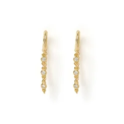 Amaretto Gold Huggie Earrings