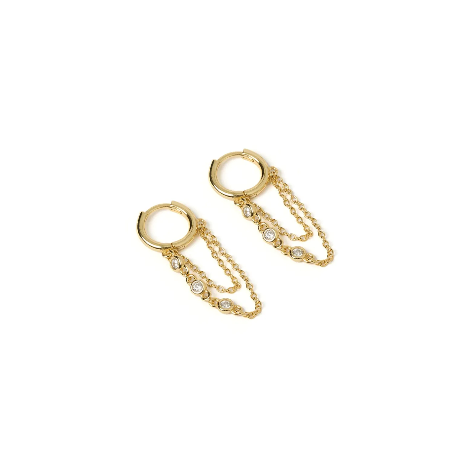 Amaretto Gold Huggie Earrings