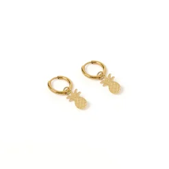 Ananas Gold Earrings