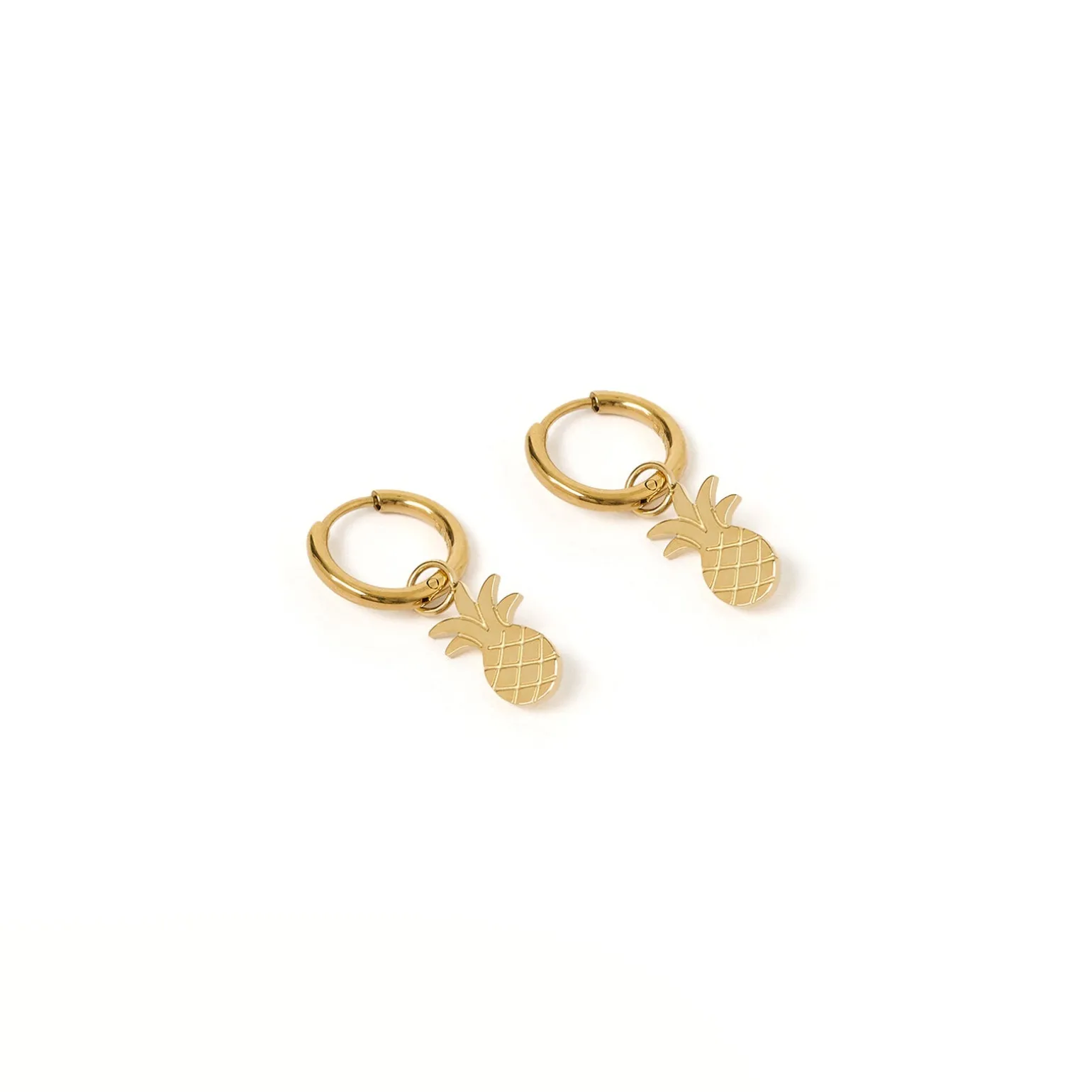 Ananas Gold Earrings