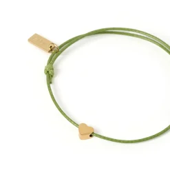 Angel Heart Bracelet - Olive