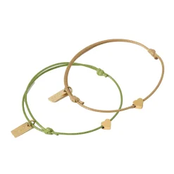 Angel Heart Friendship Bracelet Pair