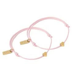 Angel Heart Friendship Bracelet Pair