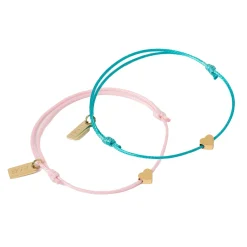 Angel Heart Friendship Bracelet Pair
