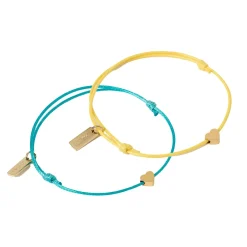 Angel Heart Friendship Bracelet Pair
