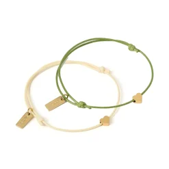Angel Heart Friendship Bracelet Pair
