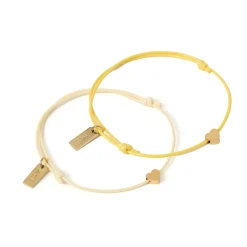 Angel Heart Friendship Bracelet Pair