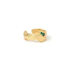 Anya Gold Ring - Emerald