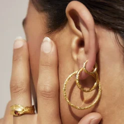 Arabella Gold Hoop Earrings