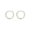 Arabella Silver Hoop Earrings