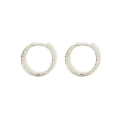 Arabella Silver Hoop Earrings