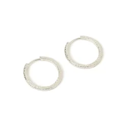 Arabella Silver Hoop Earrings