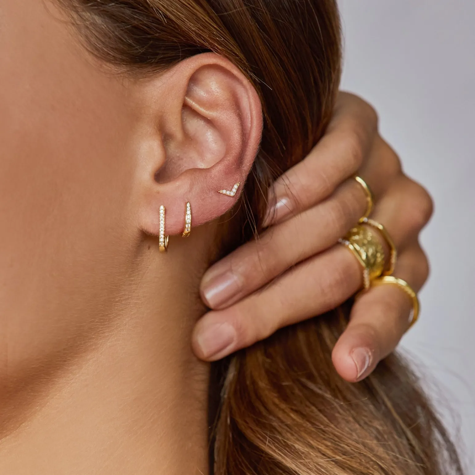 Arrow Single Stacker Stud Earring