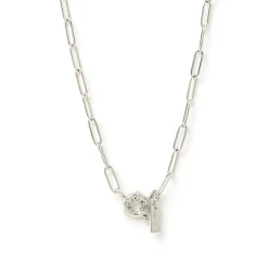 Boca Silver Stacking Chain Necklace