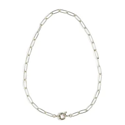 Boca Silver Stacking Chain Necklace