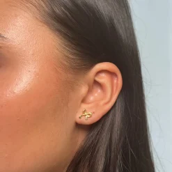 Bowie Gold Studs