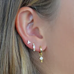 Cassia Single Stack Stud Earring