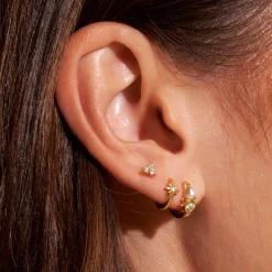 Cassia Stud Earrings - Stone