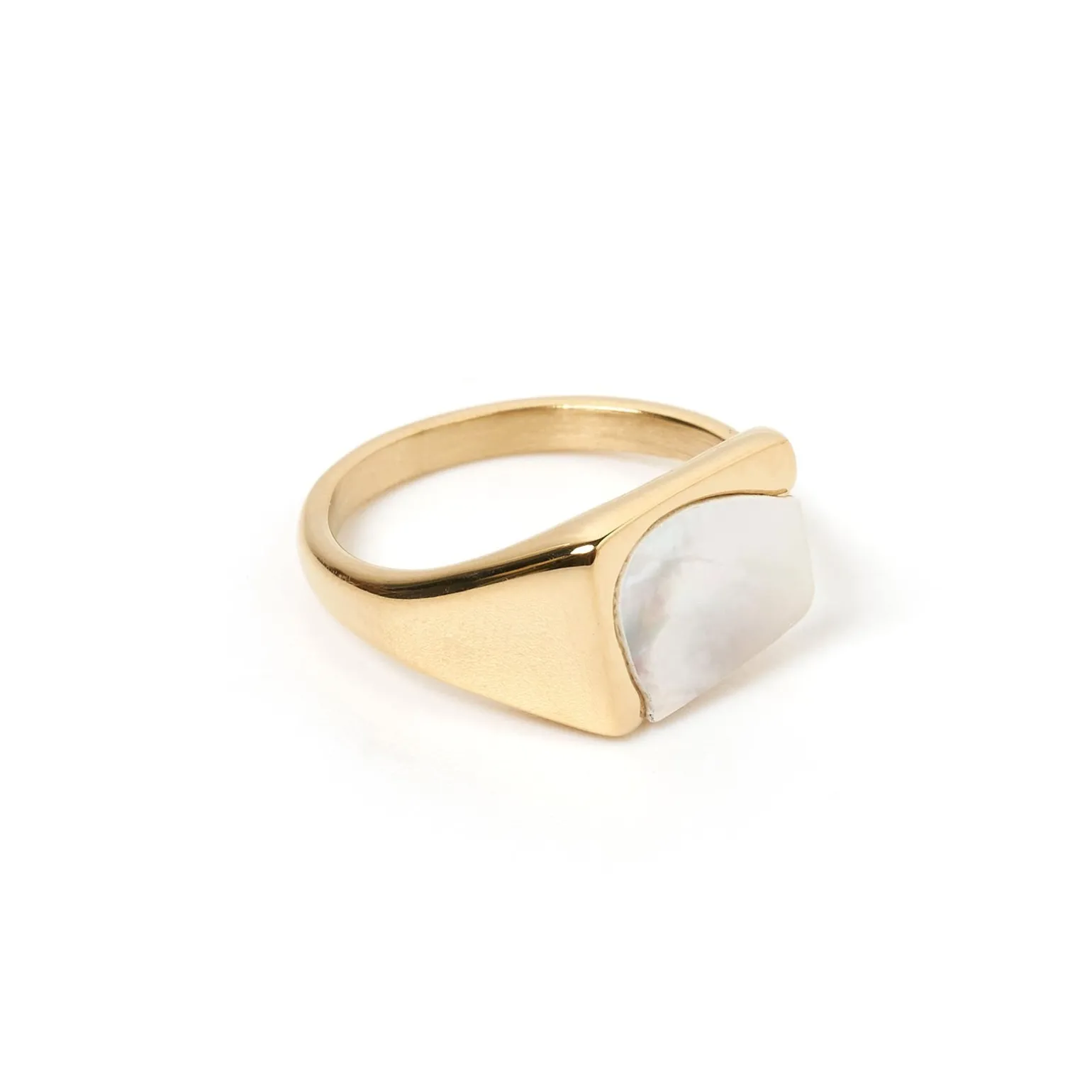 Cleo Gold and Mother of Pearl Ring