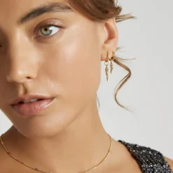 Cornicello Gold Charm Earrings - Small