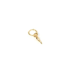 Cornicello Gold Single Charm Earring - Small