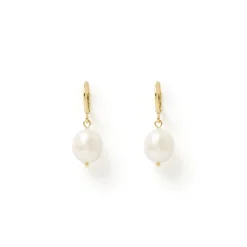 Cosette Freshwater Pearl Hoop Huggies