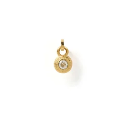 Crushed Birthstone Charm
