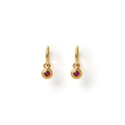 Crushed Birthstone Earrings