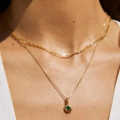 Crushed Birthstone Necklace