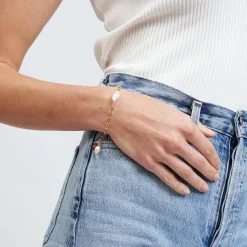Danielle Gold and Pearl Bracelet
