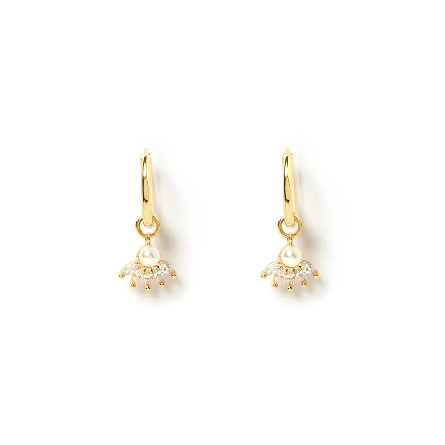 Della Gold Charm Earrings