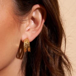 Elodi Gold Hoop Earrings