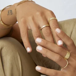 Emperor Gold Stacking Ring
