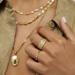 Emperor Gold Stacking Ring