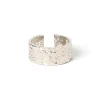 Eros Silver Textured Ring - Large