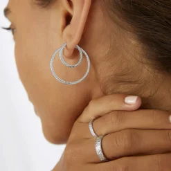 Eros Silver Textured Ring - Small