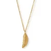 Feather Gold Necklace