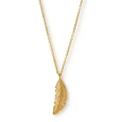 Feather Gold Necklace