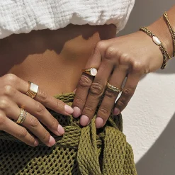 Fez Gold and Pearl Ring