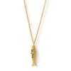 Fishbone Gold Necklace