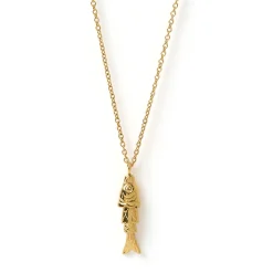 Fishbone Gold Necklace