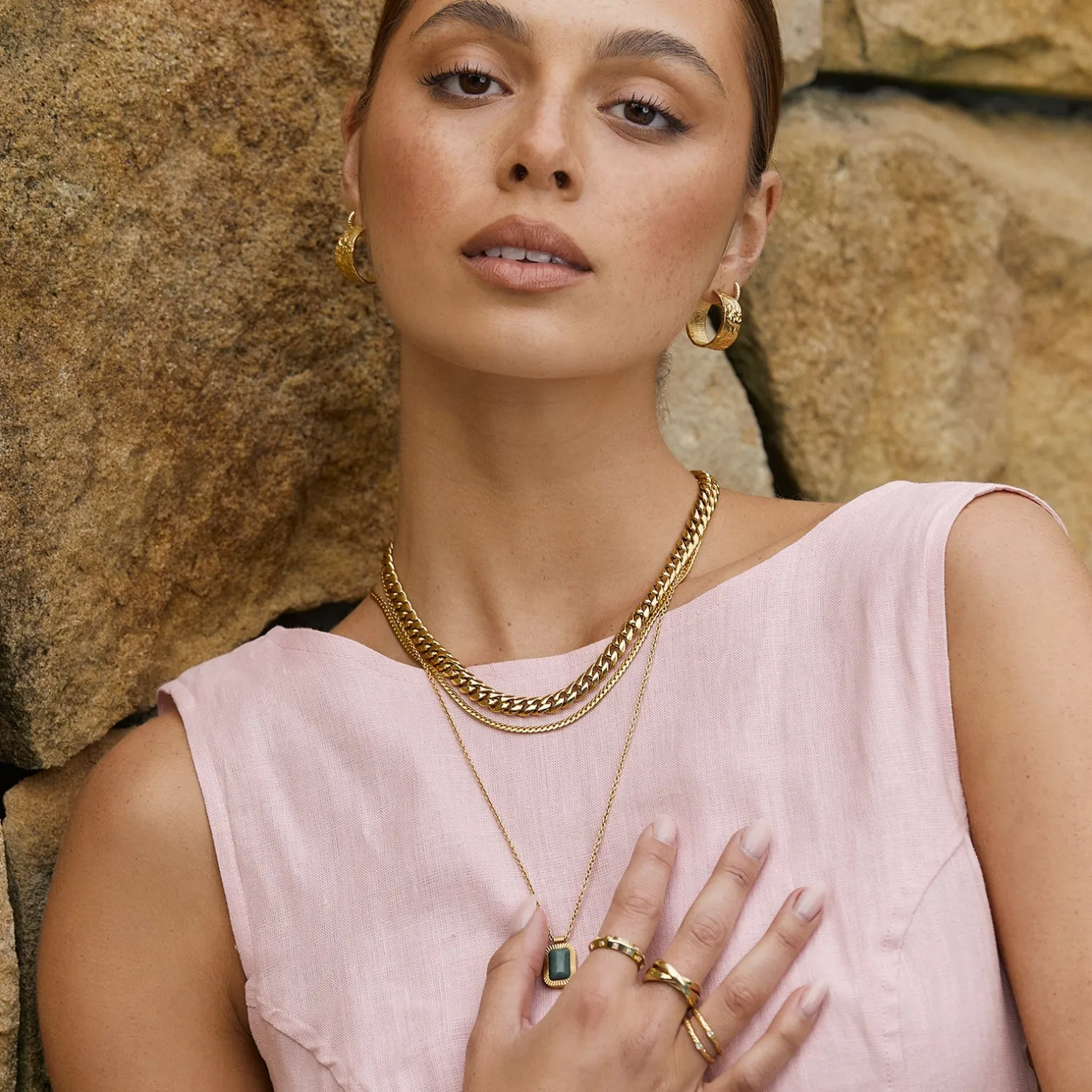 Gabriella Gold Hoop Earrings