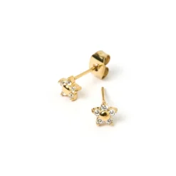 Gardenia Studs - Stone