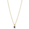 Gia Gold Necklace - Sapphire