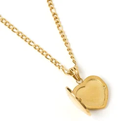Heart Gold Locket Necklace