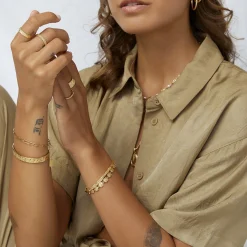 Helios Gold Cuff Bracelet